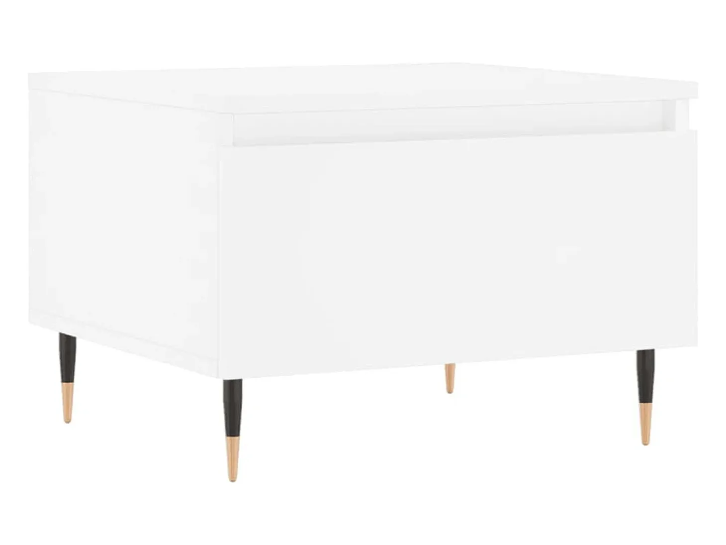 Mesas de centro 2 pcs 50x46x35 cm derivados de madeira branco
