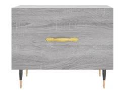 Mesas de centro 2 pcs 50x50x40 cm madeira proc. sonoma cinza