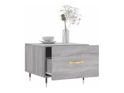 Mesas de centro 2 pcs 50x50x40 cm madeira proc. sonoma cinza