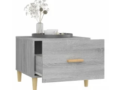 Mesas de centro 2 pcs 50x50x40 cm madeira proc. sonoma cinza PT334962