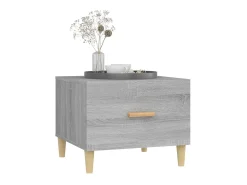 Mesas de centro 2 pcs 50x50x40 cm madeira proc. sonoma cinza PT334962