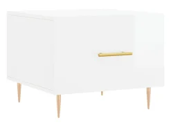 Mesas de centro 2 pcs 50x50x40 cm branco brilhante PT188136