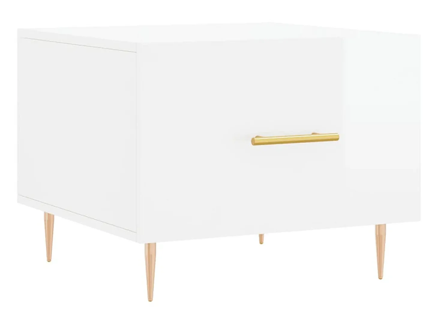 Mesas de centro 2 pcs 50x50x40 cm branco brilhante PT188136