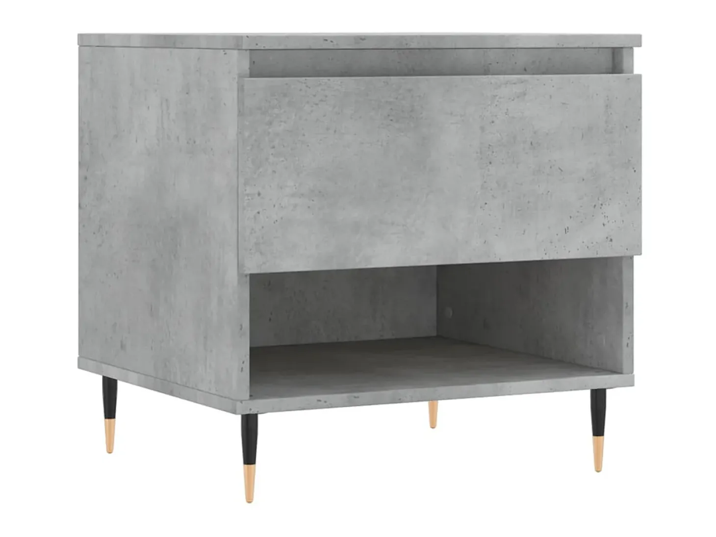 Mesas de centro 2 pcs 50x46x50 cm deriv. madeira cinza-cimento PT981246