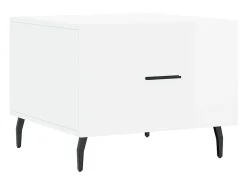 Mesas de centro 2 pcs 50x50x40 cm branco brilhante PT733667