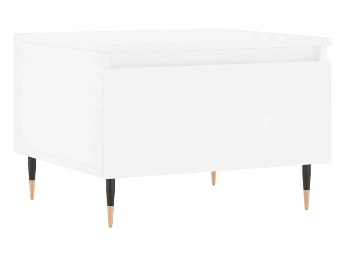 Mesas de centro 2 pcs 50x46x35 cm derivados de madeira branco PT853960
