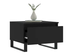Mesas de centro 2 pcs 50x46x35 cm derivados de madeira preto PT850982
