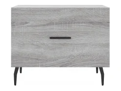 Mesas de centro 2 pcs 50x50x40 cm madeira proc. sonoma cinza