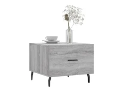 Mesas de centro 2 pcs 50x50x40 cm madeira proc. sonoma cinza PT474565