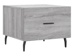 Mesas de centro 2 pcs 50x50x40 cm madeira proc. sonoma cinza PT474565