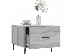 Mesas de centro 2 pcs 50x50x40 cm madeira proc. sonoma cinza PT474565