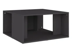 Mesas de centro 4 pcs 33x33x33 cm derivados de madeira cinza