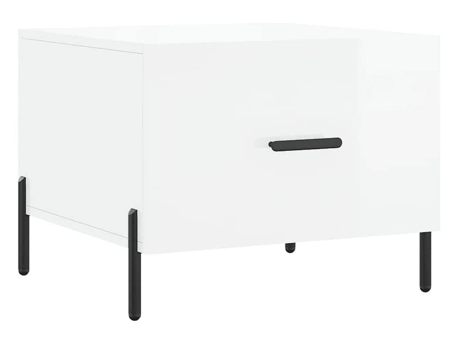Mesas de centro 2 pcs 50x50x40 cm branco brilhante PT357681