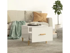 Mesas de centro 2 pcs 50x50x40 cm branco brilhante PT109820