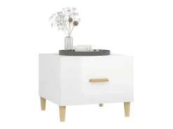 Mesas de centro 2 pcs 50x50x40 cm branco brilhante PT109820