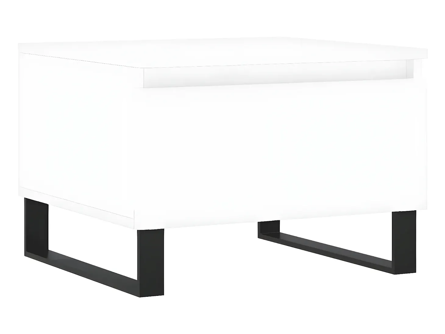 Mesas de centro 2 pcs 50x46x35 cm derivados de madeira branco PT593600