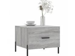 Mesas de centro 2 pcs 50x50x40 cm madeira proc. sonoma cinza PT561693