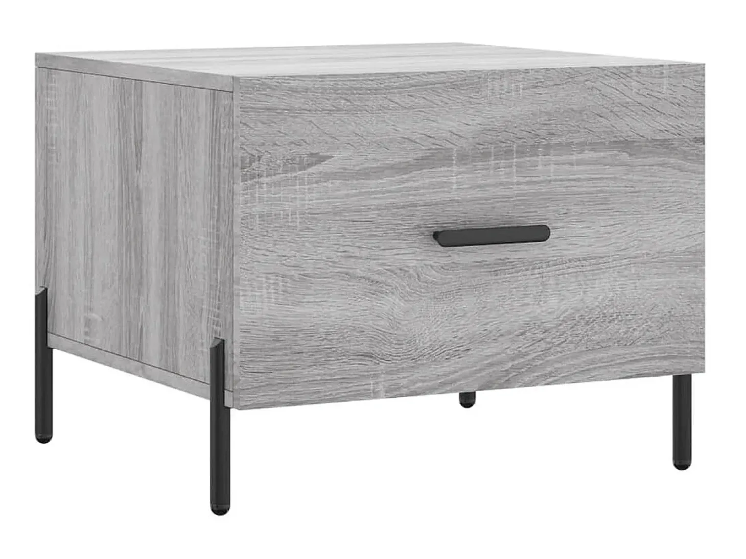 Mesas de centro 2 pcs 50x50x40 cm madeira proc. sonoma cinza PT561693