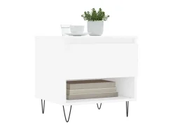 Mesas de centro 2 pcs 50x46x50 cm derivados de madeira branco PT584234