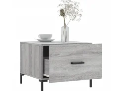Mesas de centro 2 pcs 50x50x40 cm madeira proc. sonoma cinza PT382864