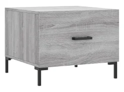 Mesas de centro 2 pcs 50x50x40 cm madeira proc. sonoma cinza PT382864