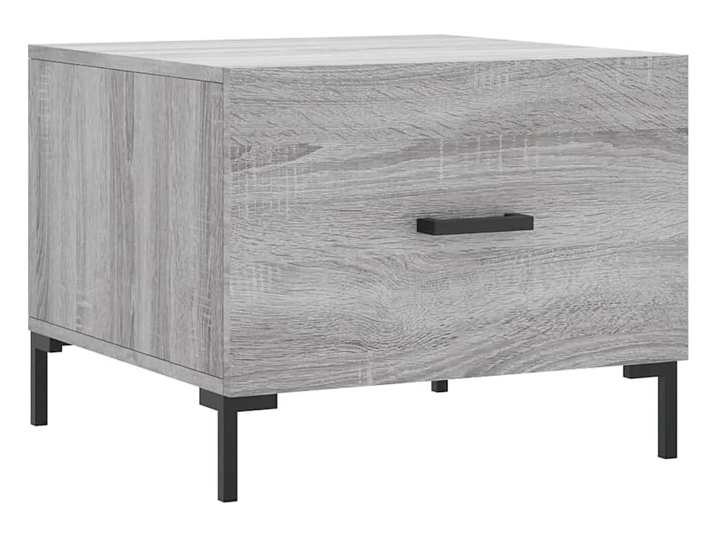 Mesas de centro 2 pcs 50x50x40 cm madeira proc. sonoma cinza PT382864