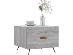 Mesas de centro 2 pcs 50x50x40 cm madeira proc. sonoma cinza PT830386