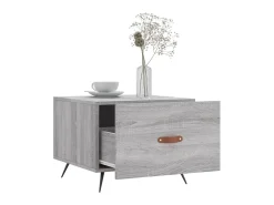 Mesas de centro 2 pcs 50x50x40 cm madeira proc. sonoma cinza PT830386