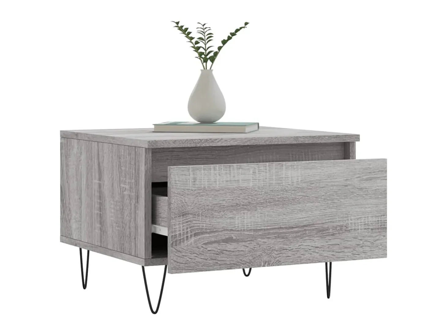 Mesas de centro 2 pcs 50x46x35cm deriv. madeira cinzento sonoma PT755963