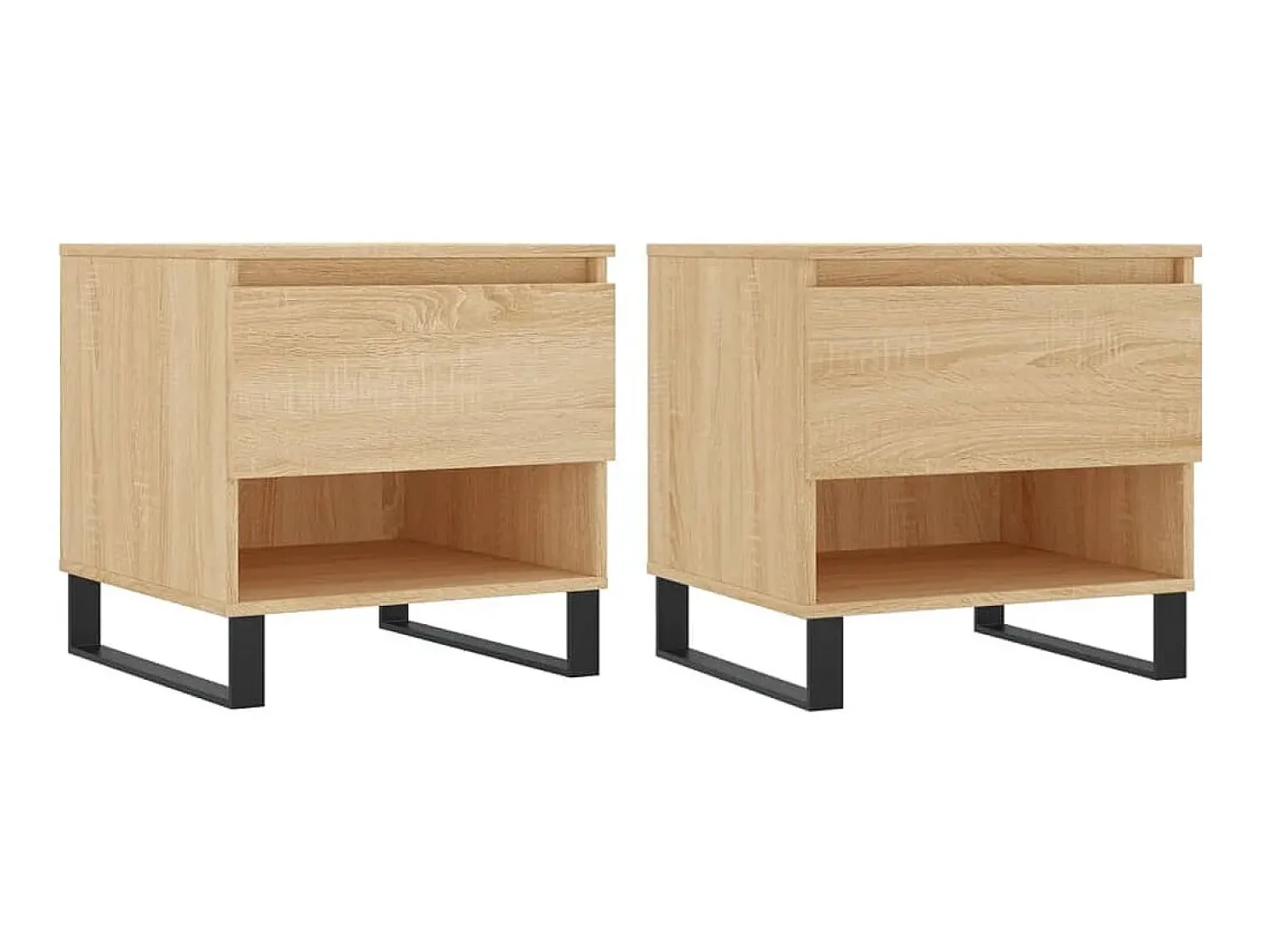 Mesas de centro 2 pcs 50x46x50cm deriv. madeira carvalho sonoma PT494987