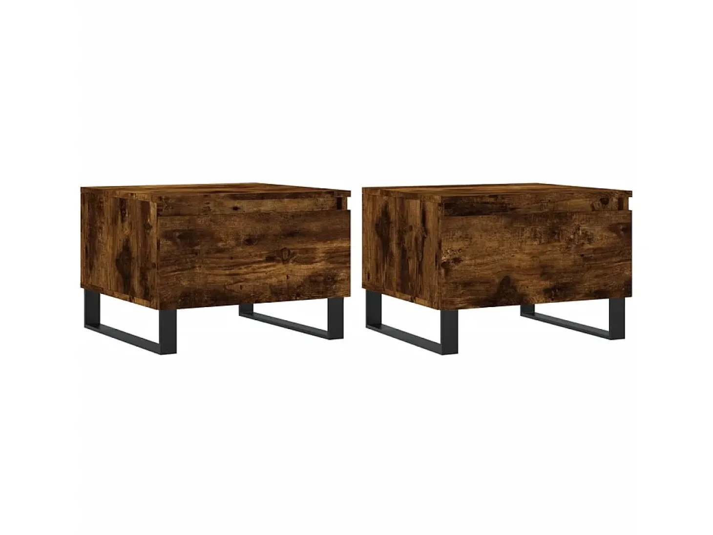 Mesas de centro 2 pcs 50x46x35cm deriv. madeira carvalho fumado PT808835