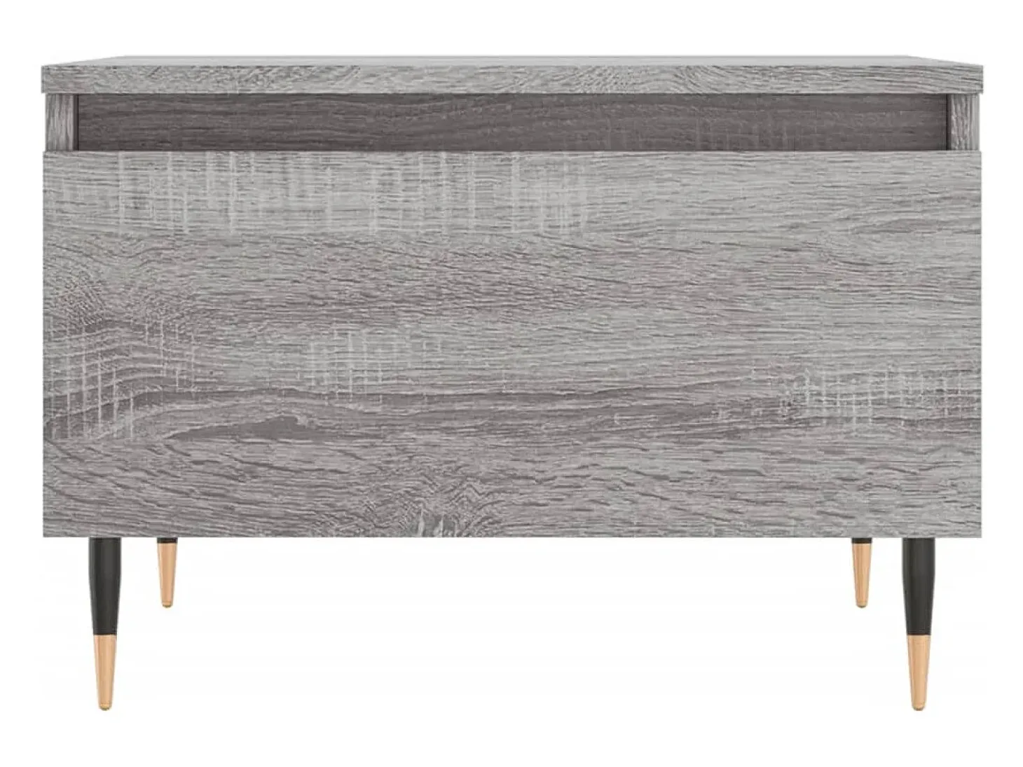 Mesas de centro 2 pcs 50x46x35cm deriv. madeira cinzento sonoma
