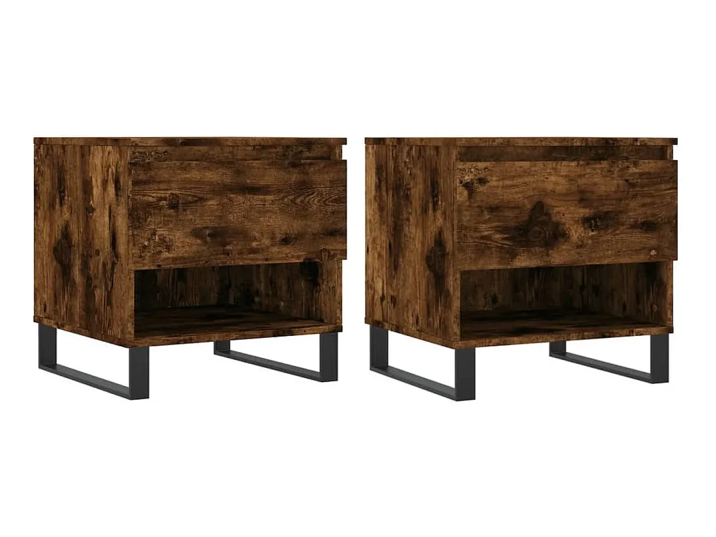 Mesas de centro 2 pcs 50x46x50cm deriv. madeira carvalho fumado PT650771