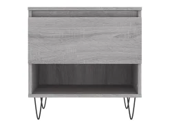 Mesas de centro 2 pcs 50x46x50cm deriv. madeira cinzento sonoma