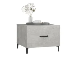 Mesas de centro + pernas de metal 2pcs 50x50x40 cm sonoma cinza PT778537