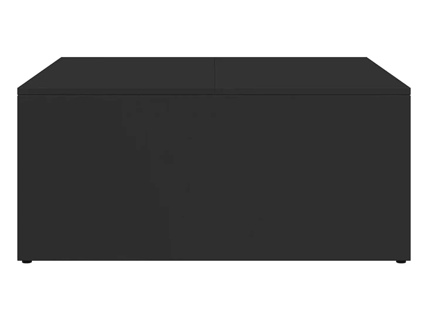 Mesas de centro de encastrar 2 pcs deriv.madeira/metal preto