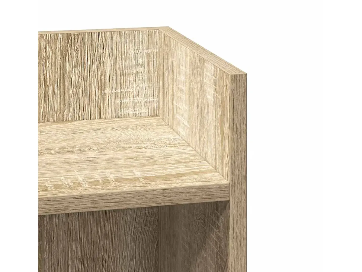 Mesas laterais 2 pcs c/ prateleira 110x50x103cm carvalho sonoma