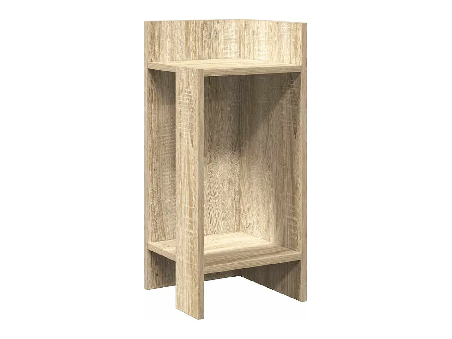 Mesas laterais 2 pcs c/ prateleira 110x50x103cm carvalho sonoma