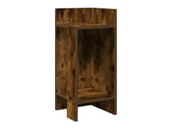 Mesas laterais 2 pcs prateleira 110x50x103 cm carvalho fumado