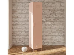 Mission District | Armário Cacifo com 1 Porta em Metal Rosa
