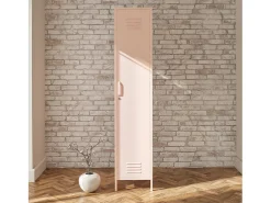 Mission District | Armário Cacifo com 1 Porta em Metal Rosa