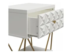 Mission District | Mesa de apoio com 1 porta Metal preto