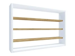 Mobiliário de cozinha pendurado Esaldi Branco/carvalho de mel A. 40 x L. 60 x P. 10 cm