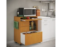 Mobiliário de cozinha servindo carrinho Kicha Livro A. 86 x L. 70 x P. 40 cm