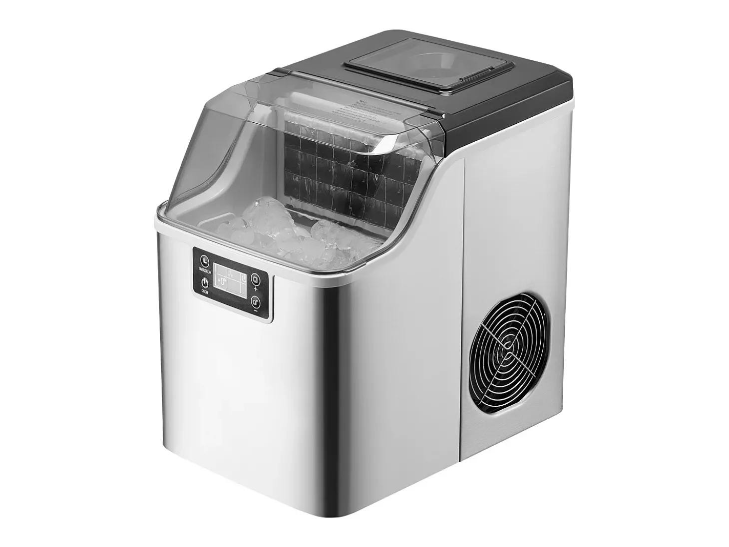 Máquina De Gelo De Bancada SucceBuy, 20.41 kg De Gelo Em 24 Horas, Autolimpante, Com Pá E Cesto