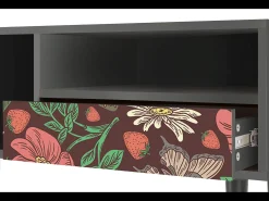 Mueble de TV - 115х59х48 cm - T3 - Alice in Wonderland, Antracite