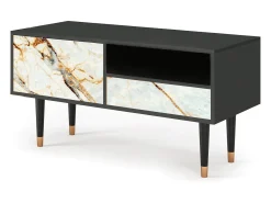 Mueble de TV - 115х59х48 cm - T3 - Areiay Marble, Antracite