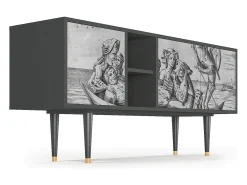 Mueble de TV - 150х69х41 cm - T5 - Blau Schuyte, Antracite