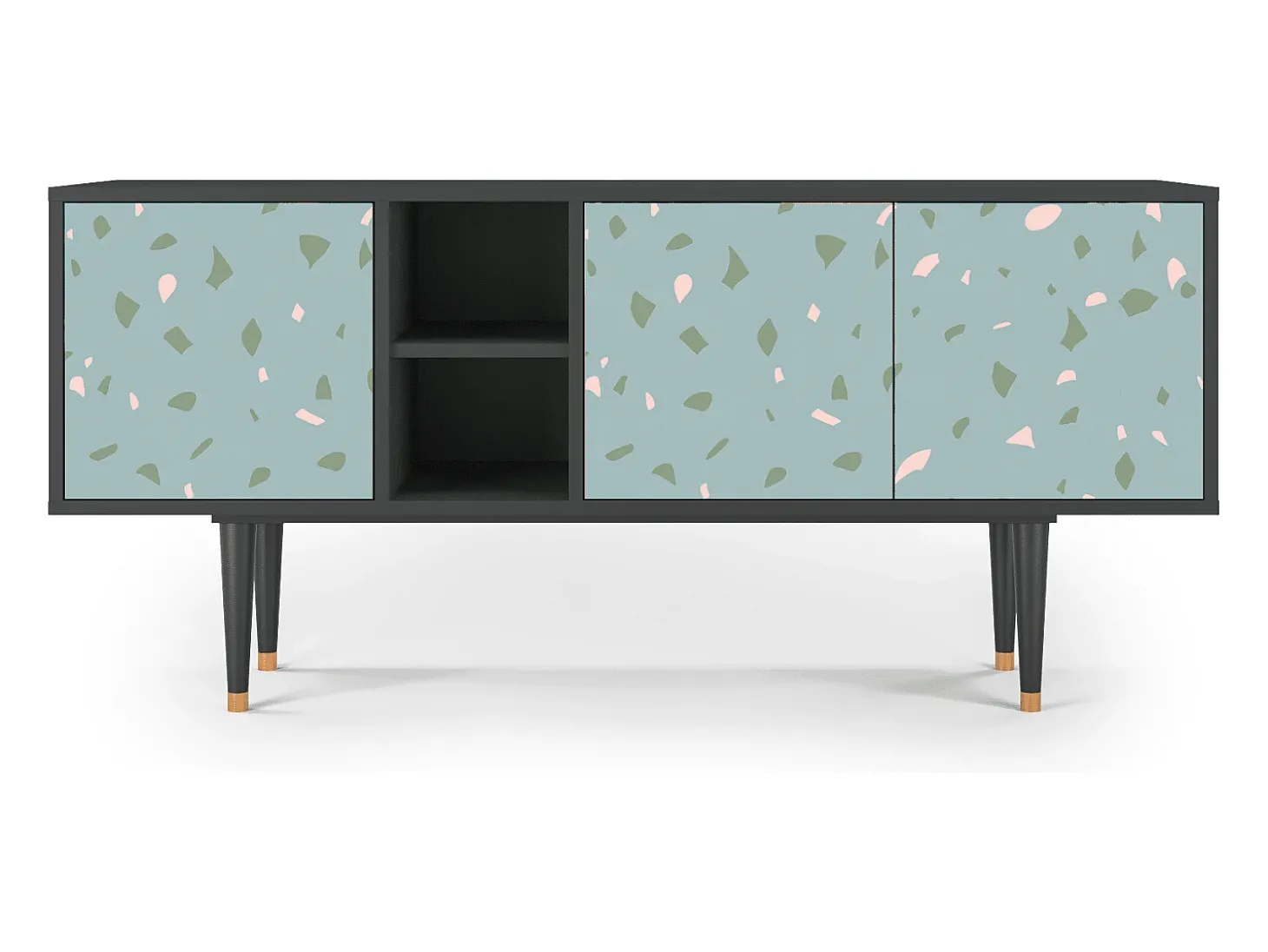 Mueble de TV - 150х69х41 cm - T5 - Blue Drops, Antracite