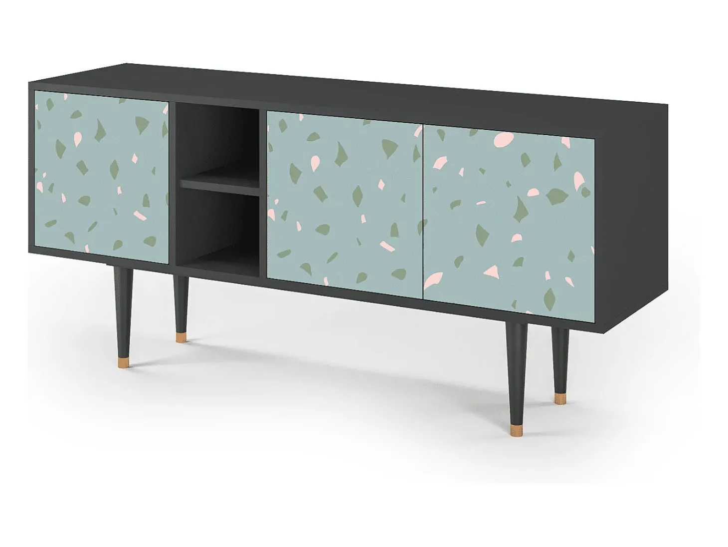 Mueble de TV - 150х69х41 cm - T5 - Blue Drops, Antracite